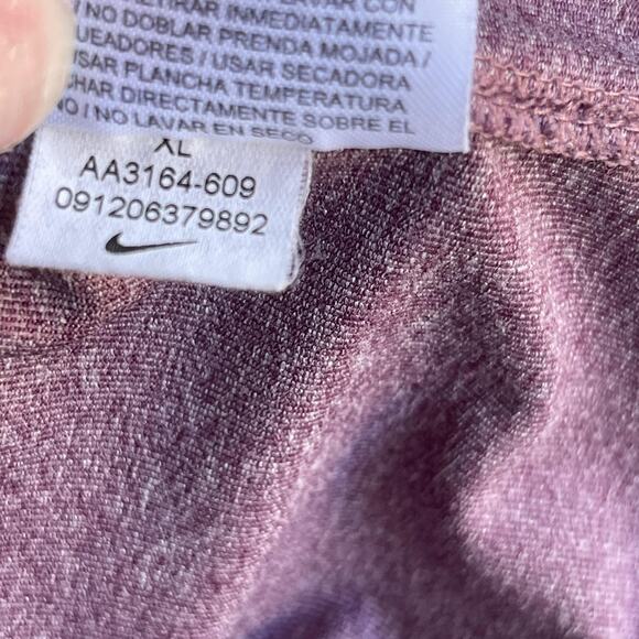 Nike Golf Polo Shirt Mens XL Purple Dri-FIT Striped Standard Fit AA3164-609 - Picture 6 of 9